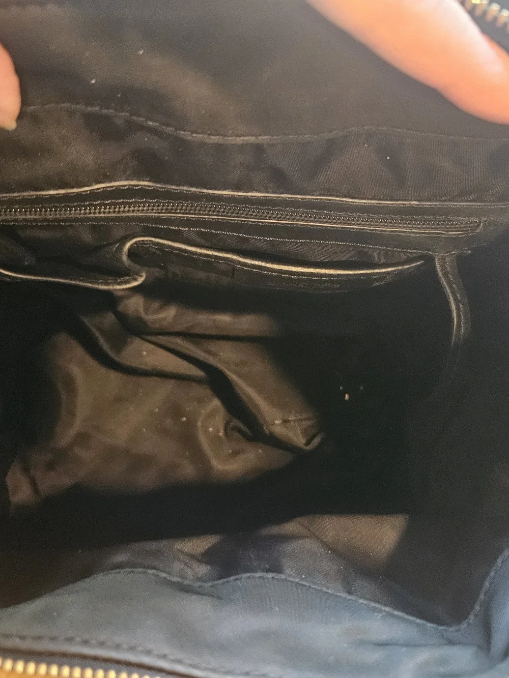 Michael Kors Black Tote with Gold Logo Trim